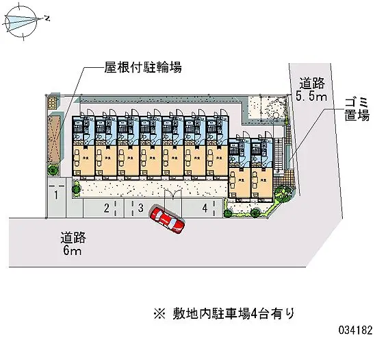 ★手数料０円★小平市鈴木町　月極駐車場（LP）